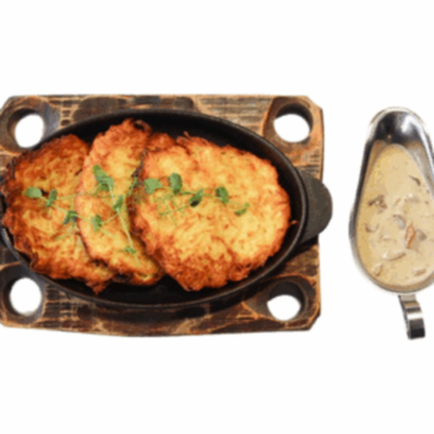 Kyizlyky in Wild Mushroom Sauce (Transcarpathian Potato Pancakes)